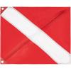 imageKEMIMOTO Dive Flag for Boat with Removable Stiffening Pole 20 x 24 Double Stitched Diver Down Flag US Legal Size for Scuba Snorkeling Kayak Freediving Spearfishing