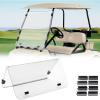 imageKEMIMOTO Foldable Golf Cart Windshield Compatible with Club Car DS 2000 AntiUV and ImpactResistant Acrylic ClearClear