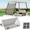 imageKEMIMOTO Foldable Golf Cart Windshield Compatible with Club Car DS 2000 AntiUV and ImpactResistant Acrylic ClearTinted