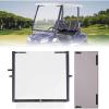 imageKEMIMOTO Foldable Golf Cart Windshield Compatible with Club Car DS Tempo Precedent  Portable Lightweight RollUp Design with Extra Tinted Half Windshield Included