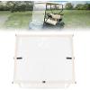imageKEMIMOTO Foldable Golf Cart Windshield Compatible with EZGO TXT 19942013 Portable Lightweight PVC WindshieldBeige