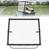 imageKEMIMOTO Foldable Golf Cart Windshield Compatible with EZGO TXT 19942013 Portable Lightweight PVC WindshieldBlack