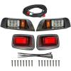 imageKEMIMOTO Golf Cart Light Kit Compatible with TXT Street Legal Golf Cart Headlights Kit Compatible with EZGO TXT Led Lights 19962013 Gas and Electric with Installation Instructions
