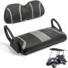 imageKEMIMOTO Golf Cart Seat Covers Compatible with Club Car Precedent Tempo Onward OEM Front Seats No Staples NeededGray
