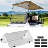 imageKEMIMOTO Golf Cart Windshield Compatible with Club Car DS 19822000 Foldable Replacement Windshield with AntiUV and Impact Resistant AcrylicClear