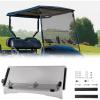 imageKEMIMOTO Golf Cart Windshield with Storage Basket Compatible with EZGO TXT 19952013 Foldable Replacement Windshield AntiUV and Impact Resistant Acrylic Clear Patented DesignTinted