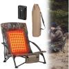 imageKEMIMOTO Heated Hunting Blind Turkey Chair Low Down Hunting Seat with 20000mAh Battery Supports 300 lbs Duck Lightweight Portable Folding Camo Seat for Ground