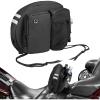 imageKEMIMOTO Motorcycle Backrest Bag Rider Backrest Organizer Driver Back Rest Organizer Kit Compatible With Touring Softail CVO Road Glide Limited Tri Glide Rider Back Rest Seat Pocket