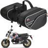 imageKEMIMOTO Motorcycle Saddlebags Bag Expandable 2430L 15L2 Compatible with Ninja500 400 Grom 2025 2024 2023 2022 Navi Z125 Dirt Bike Dual Sport Mini Motorcycle Sport Bike Side Bags