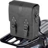 imageKEMIMOTO Motorcycle Sissy Bar Bag Sissy Bar Tool Bag 5L Tail bag Compatible with Sportster Softail Dyna Touring Soft PU Leather