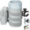 imageKEMIMOTO Motorcycle ampamp ATV Cup Holder32oz Drink Holder with Alligator Clamp UTV Scooter Boat Kayak Bike Walker BlackGrey