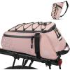 imageKEMIMOTO Rear Bike Rack Bag  8L PVC Water Resistant Ebike Bags for Bicycle Rear Rack Bicycle Trunk Pannier for Commuter Travel Shopping and Cycling BlackPink