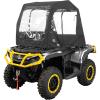 imageKEMIMOTO Universal ATV Cab Enclosure Warm ATV Canopy Cover Winter Full Vision Heavy Duty 4 Wheeler Cabin Cover Compatible with Polaris Sportsman Fourtrax CanAm Kawasaki Arctic Cat CFMOTO