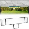 imageKEMIMOTO Universal Golf Cart Rear View Mirror 4Panel Wide Angle Adjustable Convex Center Mirror Compatible with EZGO Club Car Golf Cart Removable Rear View Side Mirrors 360 Degree Rotatation