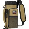 imageKEMIMOTO Water Bottle Holder Bag Water Bottle Carrier with Adjustable Shoulder Strap Water Bottle Pouch Holder for Hiking Camping Fishing Compatible with YETI STANLEY SLM 32 oz 40 oz 64 ozBrown