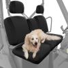 imageKemimoto UTV Seat Covers Black Waterproof Repellent UTV Seat Cover Set wHeadrest Cover Compatible with Can Am Defender Front Two Doors Split Bench Seat Covers BlackBlack