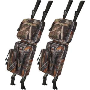 imageKEMIMOTO ATV Fender Bags Camo Storage Bags WaterResistance Saddle Bags Black Water Holder Compatible with Sportsman Scrambler TRX FourTrax Outlander 570 Two Storage Bags for ATVCamouflage