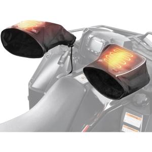 imageKEMIMOTO ATV Gloves Heated Snowmobile Handlebar Muffs WaterResistant Front WindBreaking Winter Thermal Gloves for Men Women Compatible with 12V Polaris Skidoo Arctic Cat