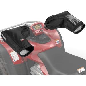 imageKEMIMOTO ATV Gloves TouchFriendly BagFront WindBreaking Guard Motorcycle Snowmobile Handlebar Mittens Compatible with Sportsman Scrambler FourTrax Grizzly Snowmobile BicycleBlack