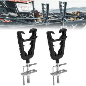 imageKEMIMOTO ATV UTV Hunting Tool Mount for 079 in  197 in Square Tube Tool Holder Rack with Rubber Straps