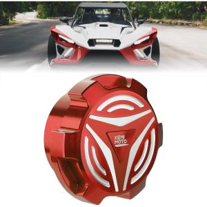 imageKEMIMOTO Aluminum Gas Cap Compatible with Polaris Slingshot SL LE R S SLR Grand Touring 20152024 Fuel Cap Oil Cover Gas Tank Lid 2521278 for Slingshot Accessoriesred