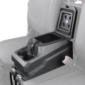 imageKEMIMOTO Bench Seat Center Console Armrest Box with Cup Holders Compatible with CFMOTO UFORCE 10001000 XL 20192025 Heavy Duty PP Lockable Armrest Storage Box Accessories