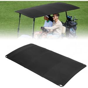 imageKEMIMOTO Canvas Golf Cart Sun Top Compatible with EZGO TXT 19942013 85quot Extended Golf Cart Roof Mounting Tools Included Black