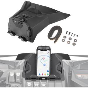 imageKEMIMOTO Electronic Device Holder Compatible with CanAm Maverick Sport Trail 20192025 Commander GPS Tablet Mount 20212025 Storage Box Replace OEM 715005212