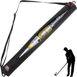 imageKEMIMOTO Golf Beer Sleeve Cooler Bag 6Can Insulated Cooler with Adjustable Shoulder Strap and Dual Zippers Leak Proof Keeps Drinks Cold for 4 Hours Golf Accessories