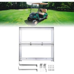 imageKEMIMOTO Golf Cart Aluminum Battery Tray Compatible with EZGO TXTMedalist 1994 Heavy Duty Battery Tray Holder with 304 Stainless Steel Hardware for 36V48V Golf Carts