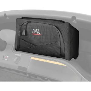 imageKEMIMOTO Golf Cart Dash Storage Bag Compatible with Club Car Tempo 1680D No Drilling Organizer Bag Waterproof Black