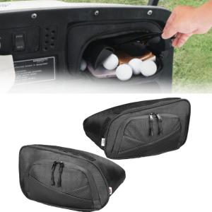 imageKEMIMOTO Golf Cart Dash Storage Bag Compatible with EZGO TXT 19932013 Dashboard1680D Waterproof NoDrill Dash Organizer with Dual Zippers