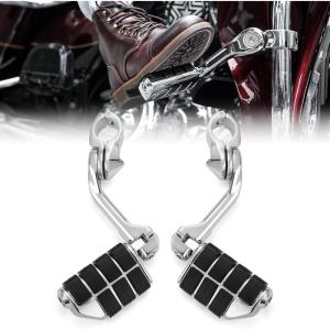 imageKEMIMOTO Highway Pegs 1 14Inch for Road Glide Street Glide Sportster Road King Electra Glide Guard Bar Motorcycle Foot Rests