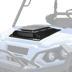 imageKEMIMOTO Hood Scoop Kit Compatible With Kawasaki Mule Pro FXTDXTDXFX 20152024 Vented Hood Cover with Mesh Grill for Enhanced Airflow ampamp Engine Cooling