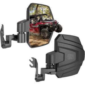 imageKEMIMOTO Large Side Mirrors Apillar UTV Mirror Compatible with Polaris General 1000 XP 10004 1000 XP 4 1000 20162025 Adjustable Side Mirrors Mounted on ROPS bar for UTV