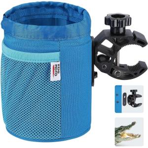 imageKEMIMOTO Motorcycle Cup Holder Oxford Fabric Motorcycle Drink Holder with 06quot15quot Alligator Clamp Universal Water Bottle Cup Accessories for Bike ATVUTV Scooter Boat Walker BlackBlue