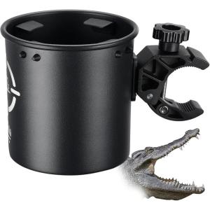 imageKEMIMOTO Motorcycle Cup Holder Upgraded ATV Drink Holder with 06quot15quot Metal Clamp 32OZ Bike Water Bottle Holder for UTV Scooter Boat Stroller Wheelchair Golf Tractor