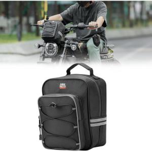 imageKEMIMOTO Motorcycle Handlebar Bag Universal Motorcycle Bag Compatible with Softail Dyna Sportsters 75L