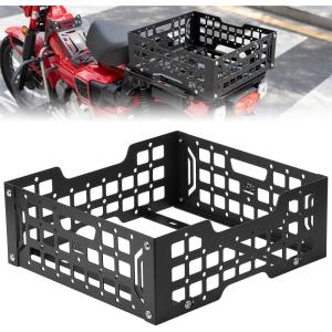 imageKEMIMOTO Motorcycle Rear Luggage Rack Compatible with CT125 Trail 125 Hunter Cub 2020 2021 2022 2023 2024 2025 Cargo Carrier Support Shelf Bracket Holder