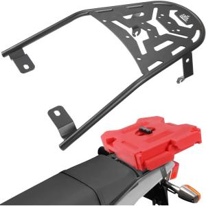 imageKEMIMOTO Motorcycle Rear Luggage Rack Compatible with TW200 19872025 Rear Rack Carrier Enduro Luggage Rack Rear Tail Storage Rack