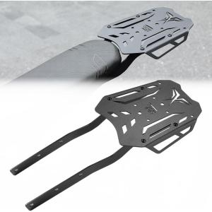 imageKEMIMOTO Motorcycle Rear Rack Storage Carrier Upgraded Aluminum Compatible with Surron X Luggage Rack Light Bee x260 and x160 Segway Electric Dirt Bike Tail Up to 10 Lbs