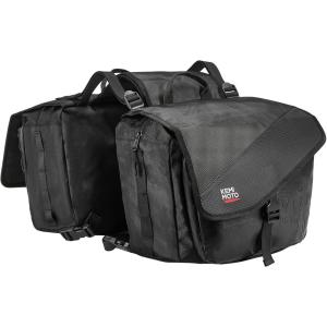 imageKEMIMOTO Motorcycle Saddlebags 40L20Lx2 Large Capacity Detachable Side Saddle Bags Motorcycle Panniers Bags with Protective Cover Universal Luggage Bag Blackblack