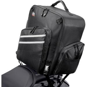 imageKEMIMOTO Motorcycle Sissy Bar Bag 40L Large Capacity Motorcycle Luggage Rack Tail Bag with Waterproof Zipper Dual Sport Backpack Adventure for Trip Camping Outdoor