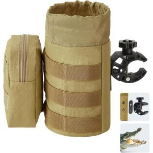 imageKEMIMOTO Motorcycle ampamp ATV Cup Holder32oz Drink Holder with Alligator Clamp UTV Scooter Boat Kayak Bike Walker BlackBrown