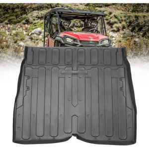 imageKEMIMOTO Rear Bed Mat Liner Compatible with Pioneer 10005 20162025 Innovative Extra Edge Lip AllWeather Protection Precision Fit TPE Rubber Cargo Bed Liner Mat 5 Seater Accessories