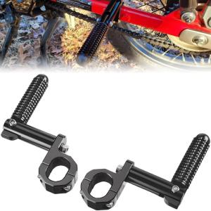 imageKEMIMOTO Rear Passenger Footrest Foot Pegs Compatible with CT125 Trail 125 Hunter Cub 2021 2022 2023 2024 Motorcycle Folding Foot Pegs