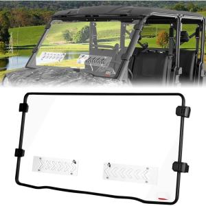 imageKEMIMOTO ScratchResistant Front Windshield Compatible with CFMOTO UFORCE 10001000 XL 20192025 Block Strong Wind Prevents Rain Windshield Accessories Not fit U10 Pro600800 XLVented Windshield