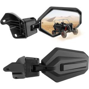 imageKEMIMOTO Side Mirror Compatible with Can Am Maverick Sport Trail Commander 20182025 Adjustable Folding Break Away Rear View Mirror OEM Replacement 715003639