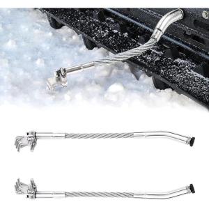 imageKEMIMOTO Snowmobile Ice Scratcher Kit 2Pcs Compatible with Polaris Arctic Cat Skidoo Reverse and NonReverse Gear Equipped Universal Snowmobiles Scratchers with Claw Replacement Accessories 1 Set