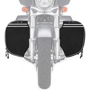 imageKEMIMOTO Soft Lowers Chaps Highway Crash Bar Covers Motorcycle Leg Warmers Compatible with Touring Road King Road Glide Electra Glide and Trike Models After 19802024 2025